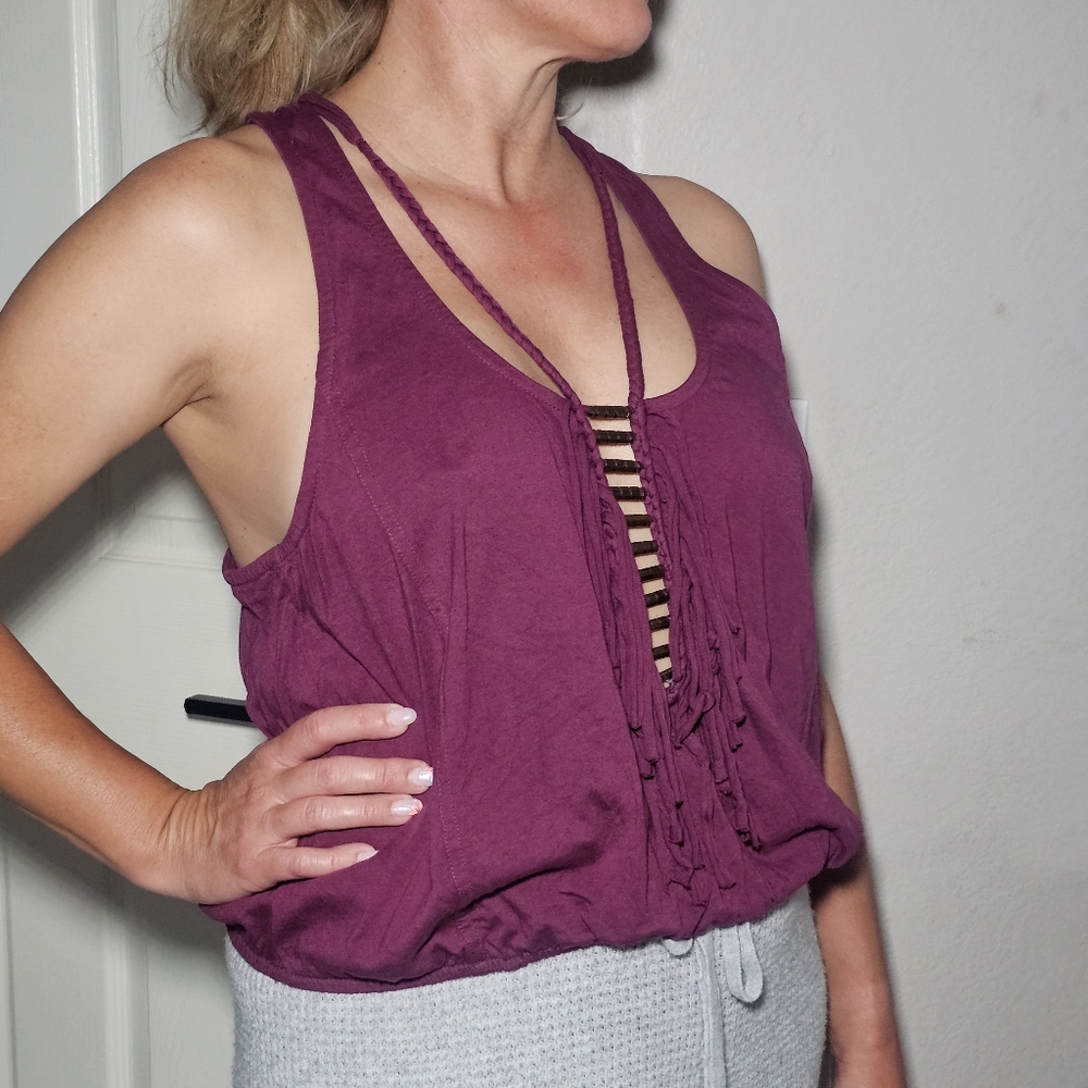 So Cute & Sexy Women's New Romantics With Plunging Vneck Type Cut Medium Purple.